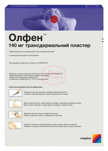 Олфен пластырь отзывы