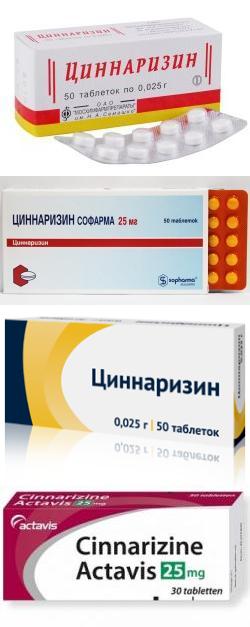 Циннаризин – лучшее средство от мигрени и головокружения