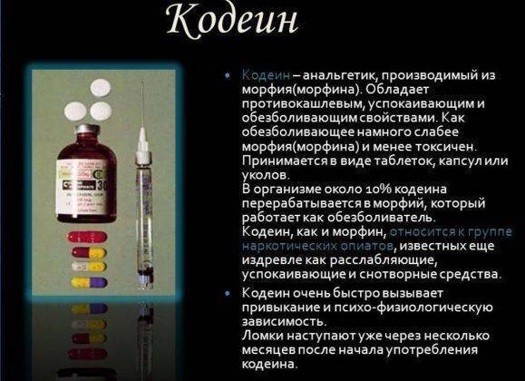 Кодеиносодержащие препараты от кашля