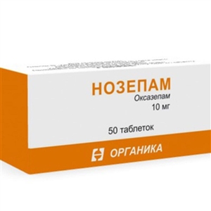 Нозепам - инструкция по применению, 1 отзыв, 5 аналогов
