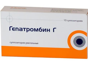 Гепатромбин г при геморрое: мазь и свечи