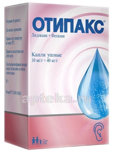 Инструкция по применению ушных капель отипакс