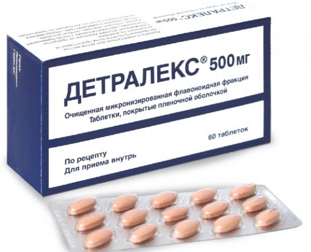 Таблетки детралекс для лечения геморроя: инструкция, состав, цена