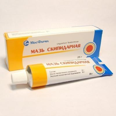 От чего помогает скипидарная мазь