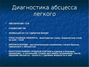 Абсцедирующая пневмония: причины и симптомы