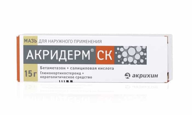 Мазь акридерм – показания, инструкция по применению в форме гента, ск и гк