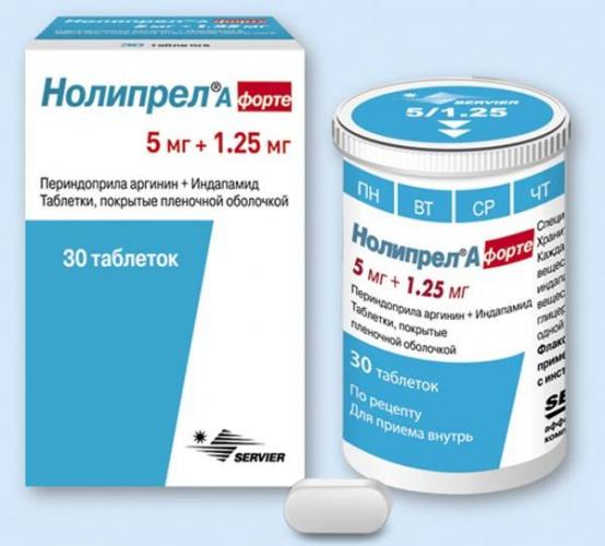 Инструкция по применению лекарства нолипрел а форте и нолипрел а би-форте от высокого давления и гипертонии