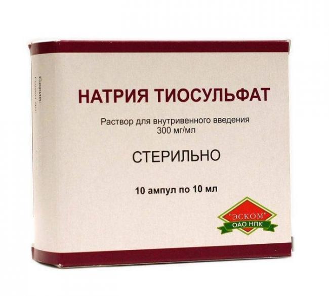 Раствор натрия тиосульфата применение для детей