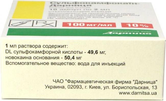 Сульфокамфокаин инструкция по применению для кошек