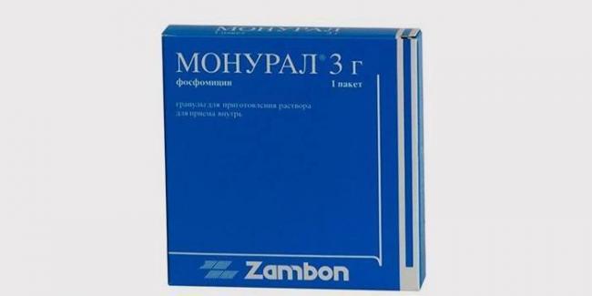 Монурал при цистите