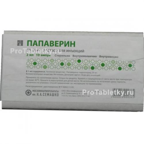 Аналоги папаверина