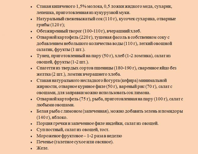 Гипохолестериновая диета примерное меню на неделю