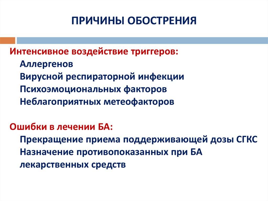 Астма: симптомы у взрослых и как начинается