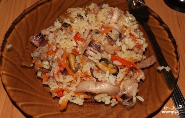 Горячие блюда из морепродуктов - рецепты