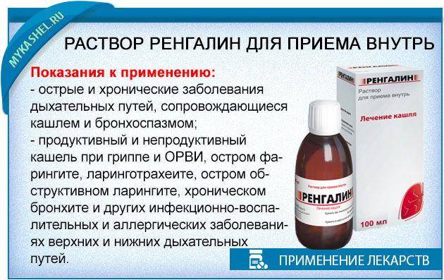 Препарат для лечения кашля «ренгалин»