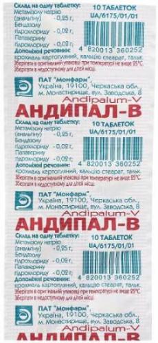 Андипал: инструкция по применению и для чего он нужен, при каком давлении, цена, отзывы, аналоги