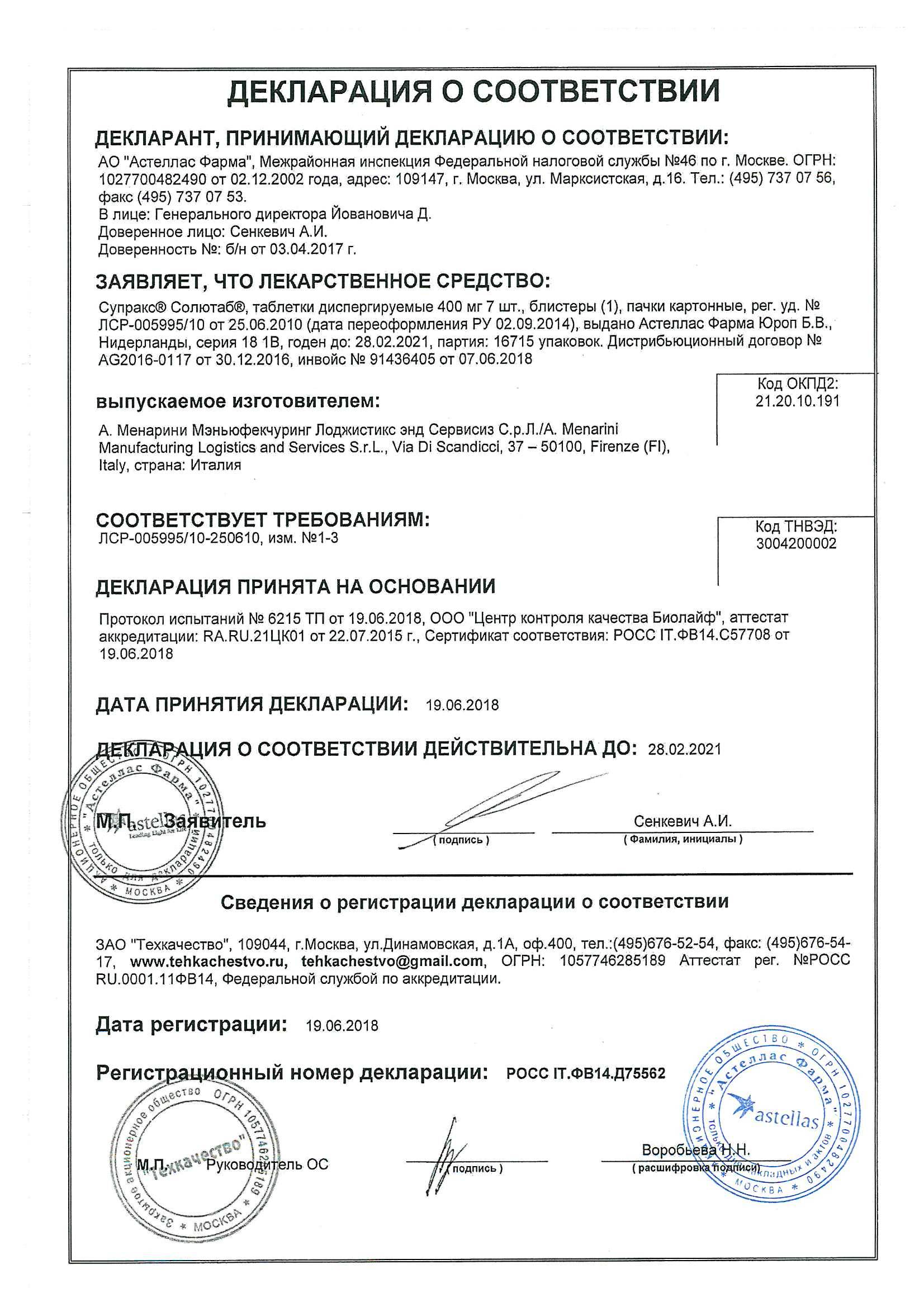 Супракс солютаб