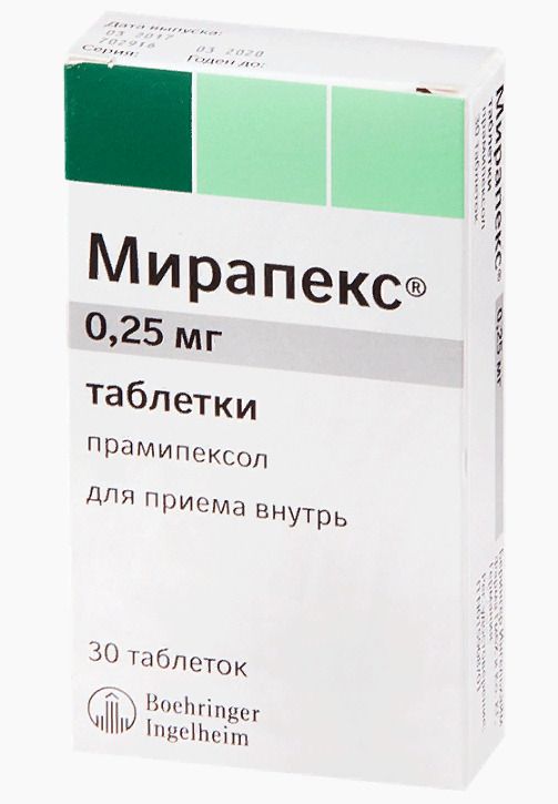 Мирапекс: инструкция по применению