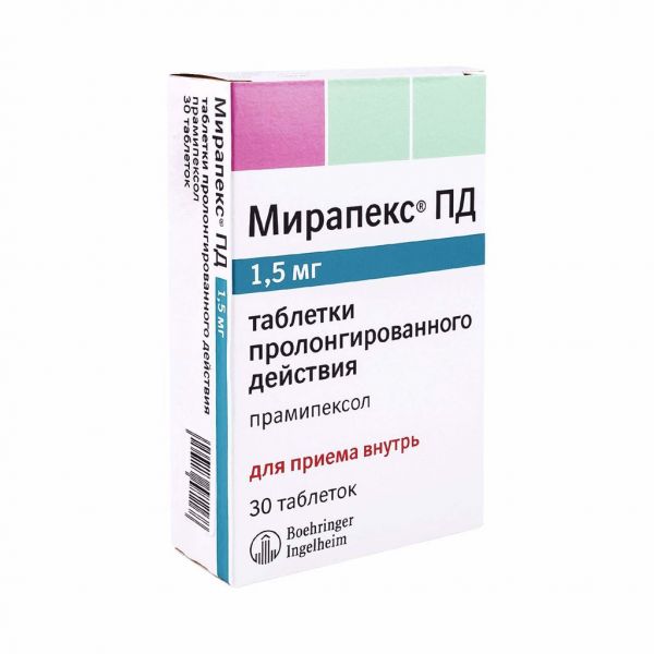 Препарат: мирапекс пд в аптеках москвы