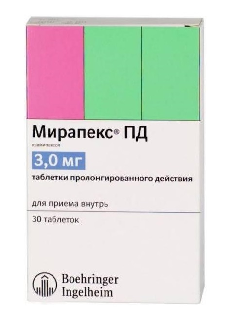 Инструкция по применению препарата мирапекс и отзывы о нем