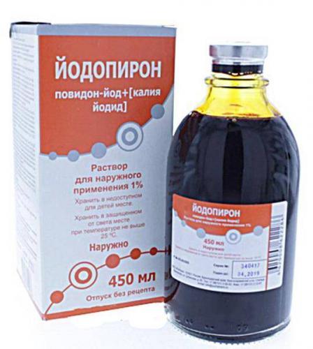 Йодопирон – инструкция по применению раствора, цена, отзывы, аналоги