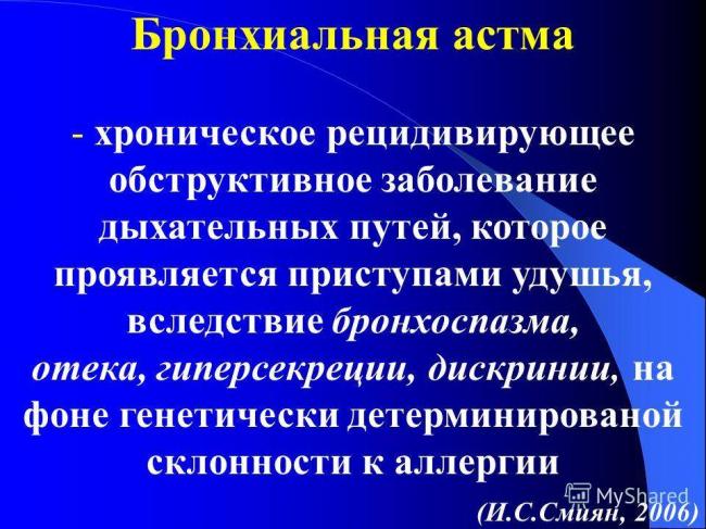 Профилактика бронхиальной астмы – первичная, вторичная, у взрослых