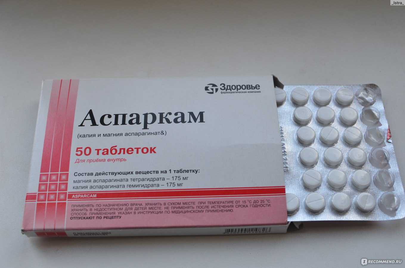 Показания к применению панангина