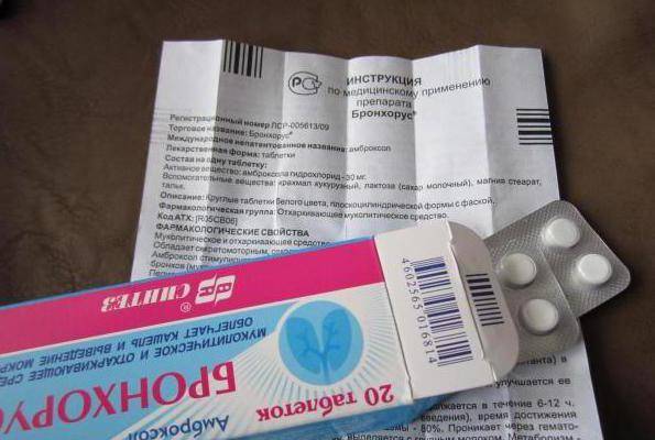 Бронхорус таблетки инструкция по применению