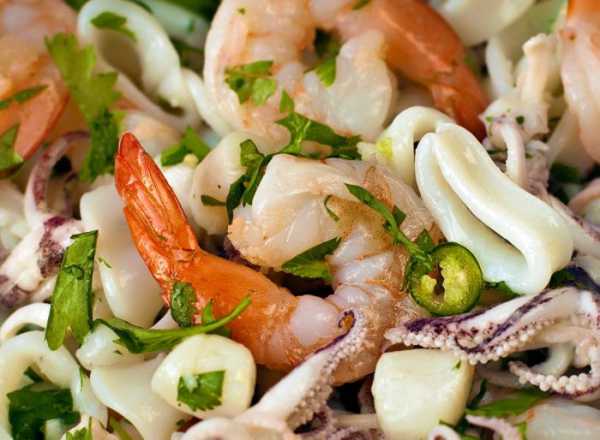Салат из морепродуктов