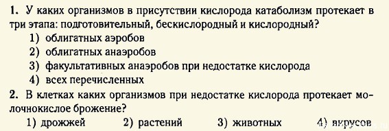 Обмен веществ и энергии в клетке
