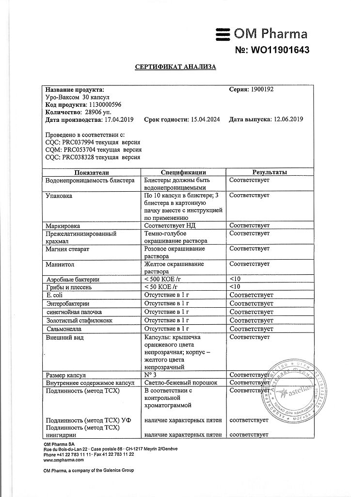 Иммуномодулятор уро-ваксом: инструкция по применению, цена, отзывы и аналоги
