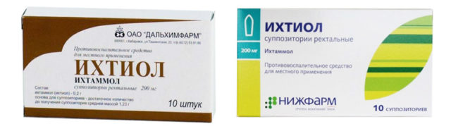 Ихтиоловые свечи: инструкция по применению