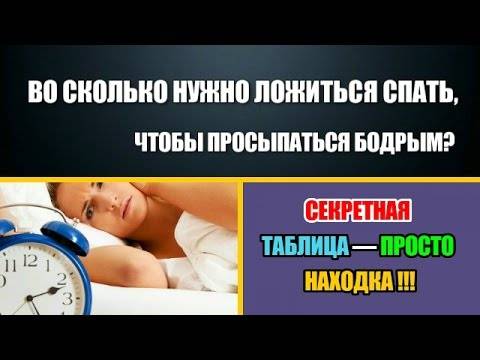 Сколько нужно часов спать человеку, во сколько ложиться, чтобы выспаться