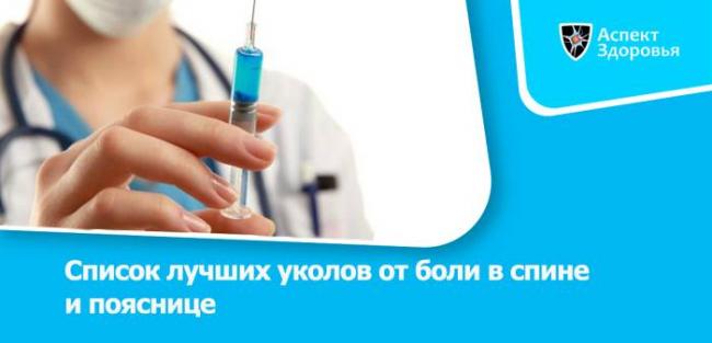 Уколы от боли в спине, сильные обезболивающие уколы при болях в спине и пояснице – название лекарства