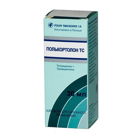 Аэрозоль для наружного применения "полькортолон тс": описание лекарства, инструкция по применению