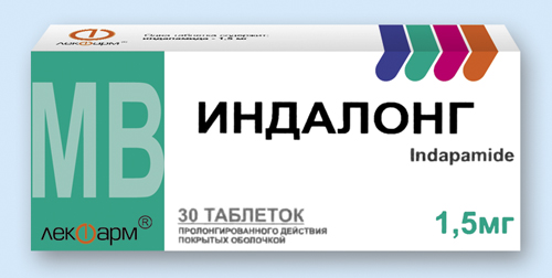 Тиазиноподобный диуретик индапафон: инструкция по применению и отзывы