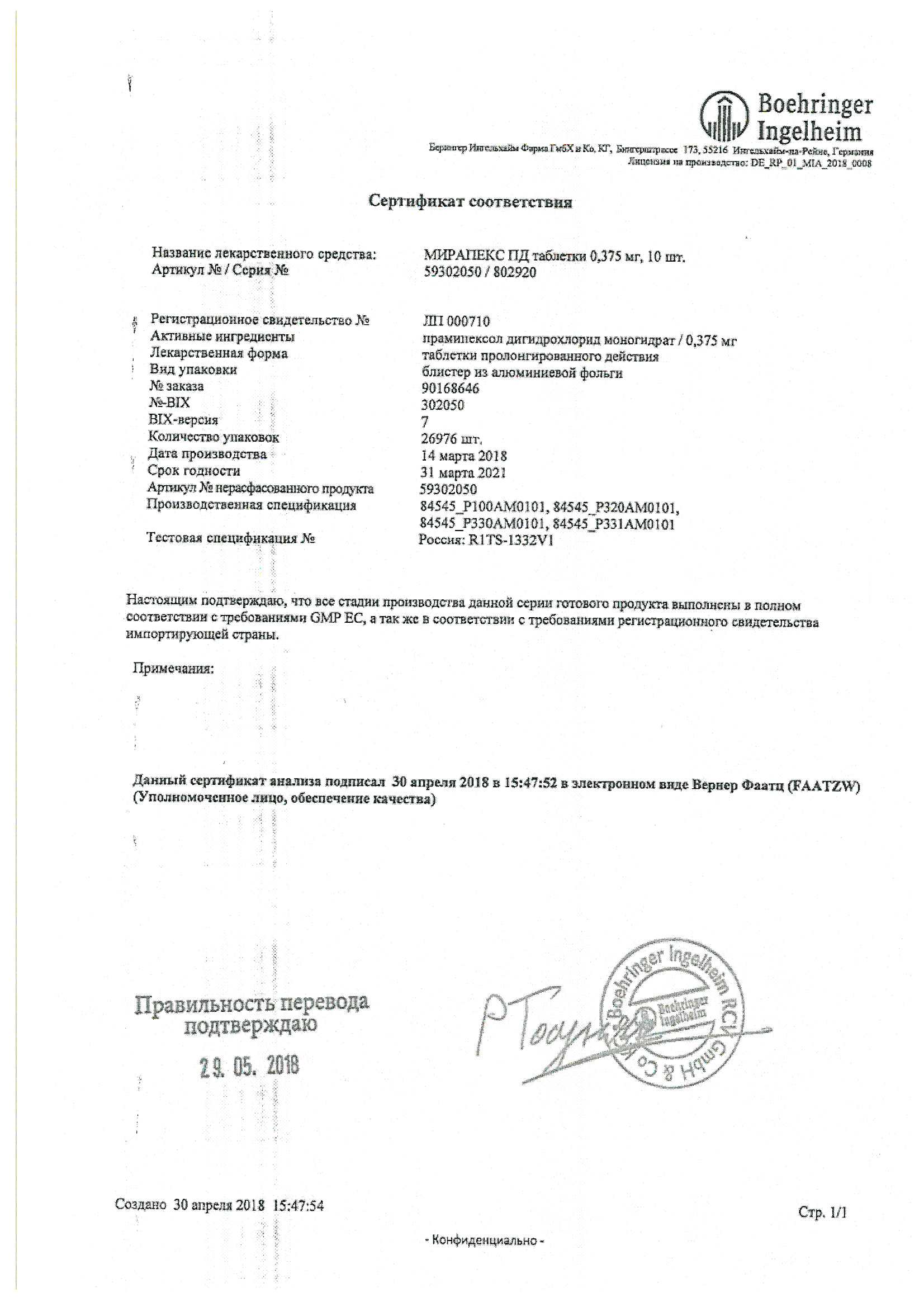 Аналоги таблеток мирапекс