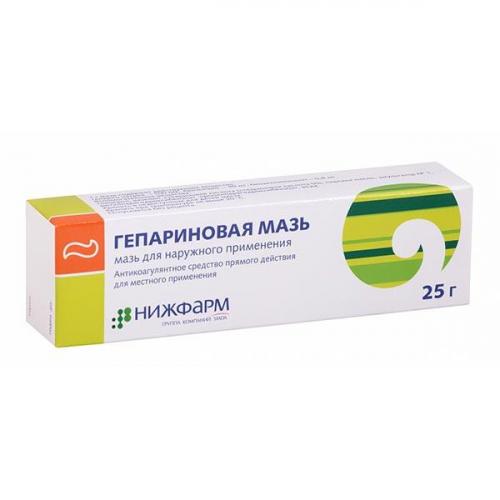 Гепариновая мазь для лечения тромбофлебитов, геморроя, синяков