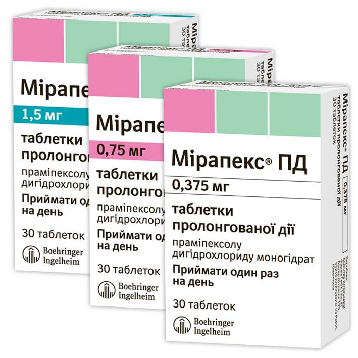 Мирапекс: инструкция по применению