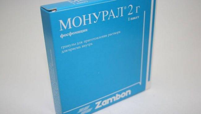 Монурал при цистите